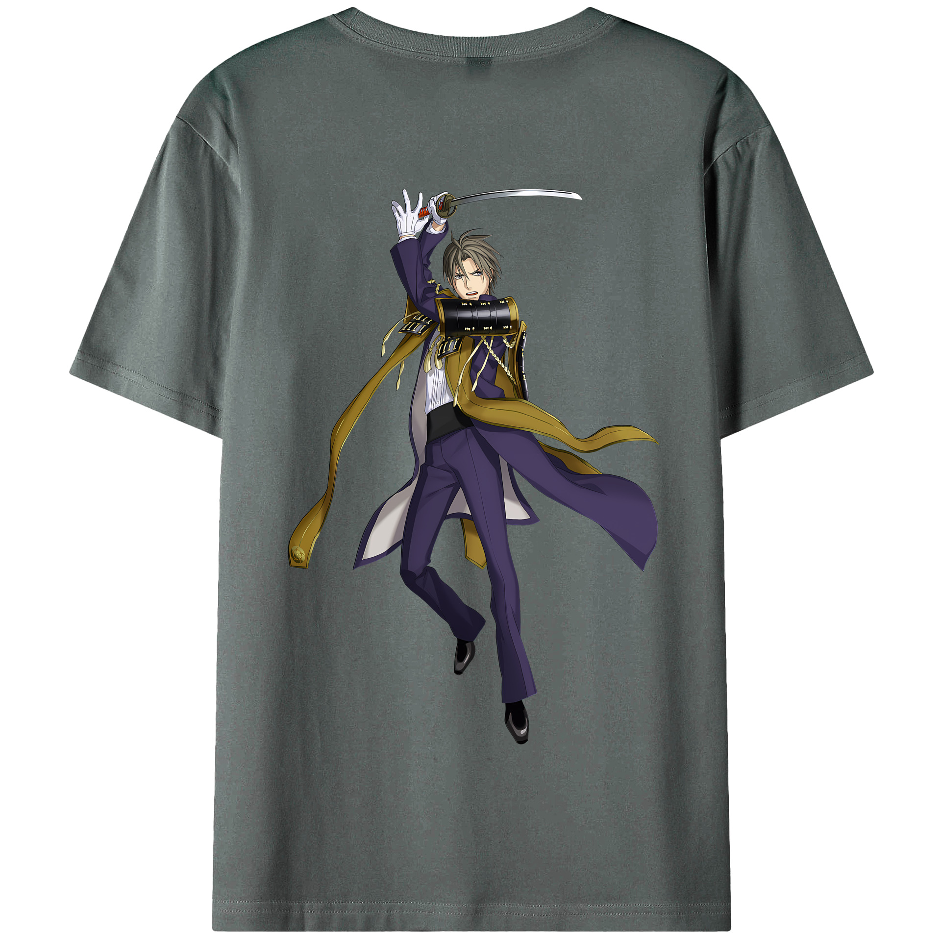 （画像用） 刀剣乱舞 Touken Ranbu 綿100％半袖Tシャツ（背面プリント）